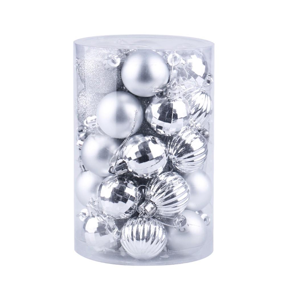 34PCS Christmas Ball Ornament Shatterproof Christmas Ornament Tree Ball 40mm Red
