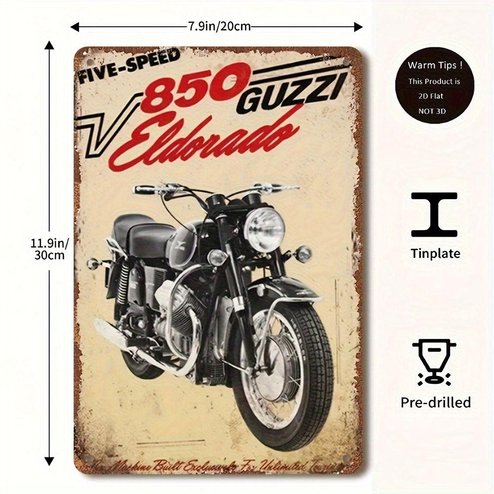 Vintage Retro Motorcycle Tin Sign Metal Wall Art Decor for Home Garage Man Cave Bar Cafe 20x30cm