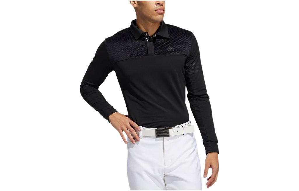 

Adidas Polo Shirts Men s Black Polo Collar Moderate Straight Fit FS6879 S