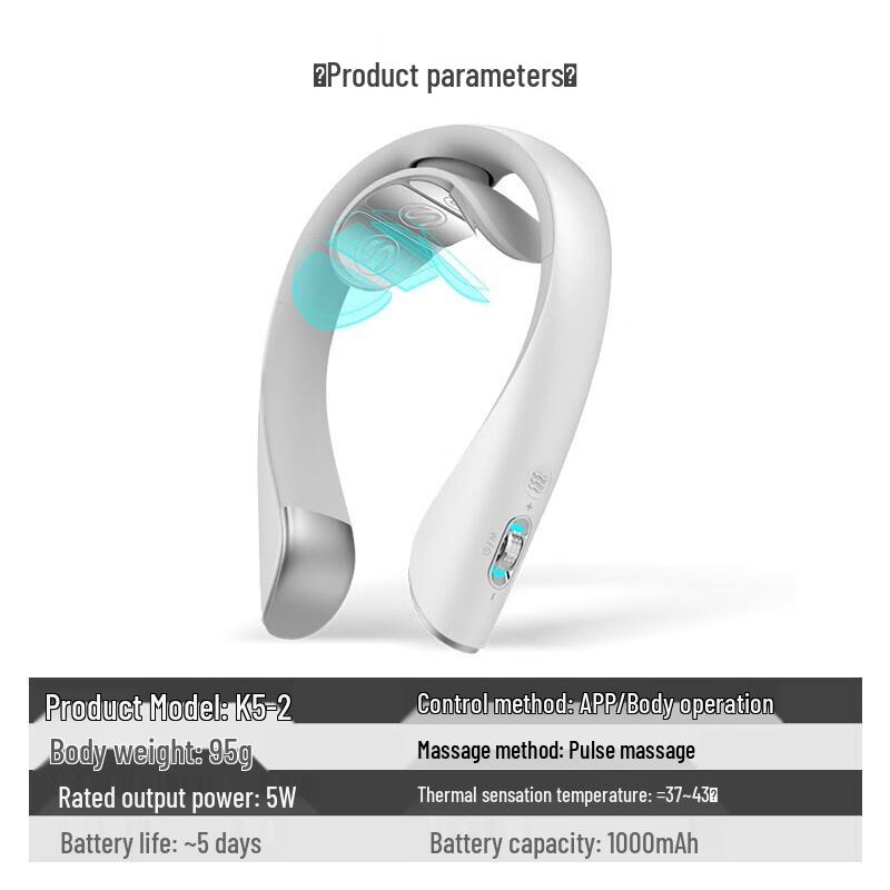 SKG K5-2 Smart Neck Massager with Heat and Bluetooth APP