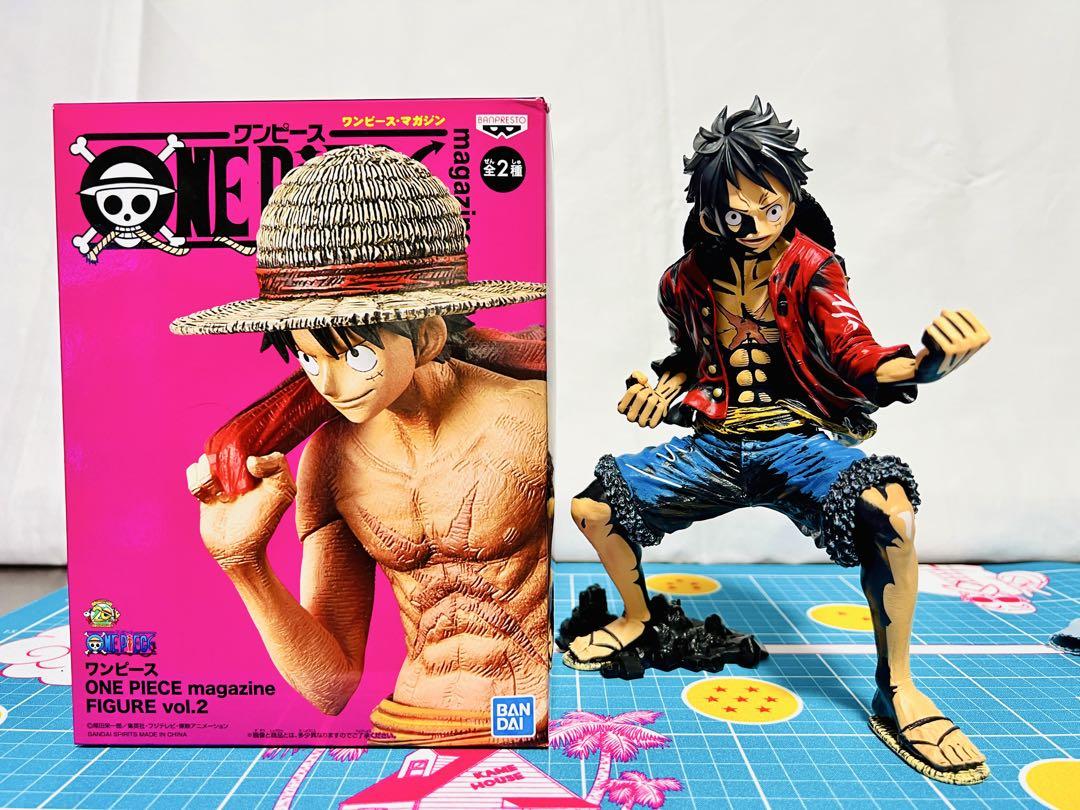 

[USED] One Piece Magazine Figure & King of Artist Luffy 2-piece set (^^)