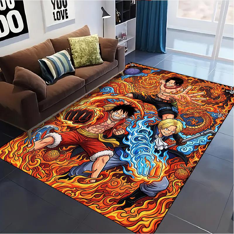 Anime One-Piece Carpet Rug for Living Room Bedroom Home Sofa Decoration,Kids play Non-slip Floor Mat