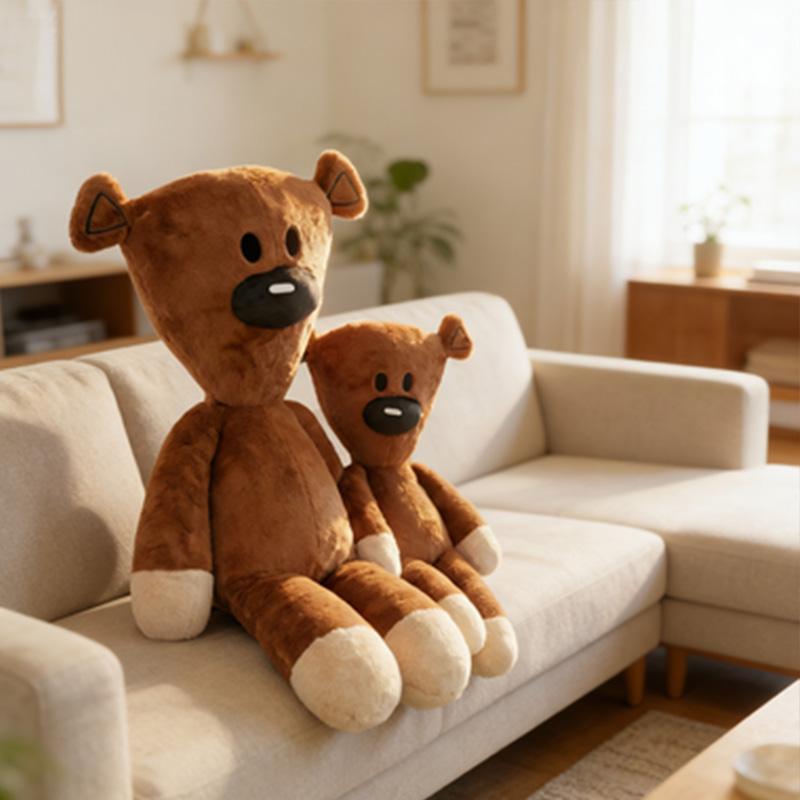 27cm Lustiger Mr Bean Teddybär Plüschtier Stofftiere Niedlicher Kaffee-Bär Baby Stoffpuppe Mini Kissen Dekor Weich Kindergeburtstag