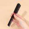Double-Sided Comb Brush Black Small Beard Styling Brush Professional Shave Beard Brush Barber Vintage Carving Cleaning Brush
