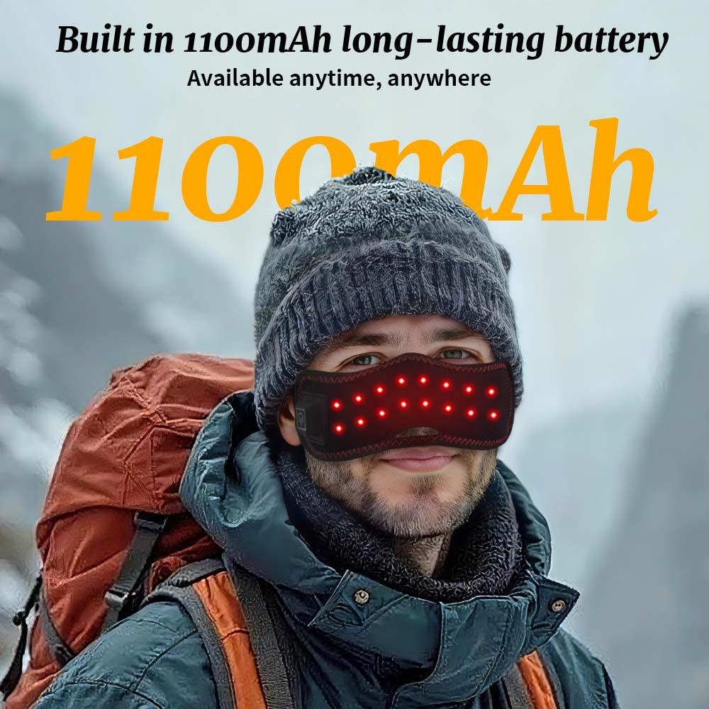 Mascarilla Nasal de Terapia de Luz Roja con Bombillas de 660 y 850 nm para Alivio de la Rinitis y la Congestión Nasal