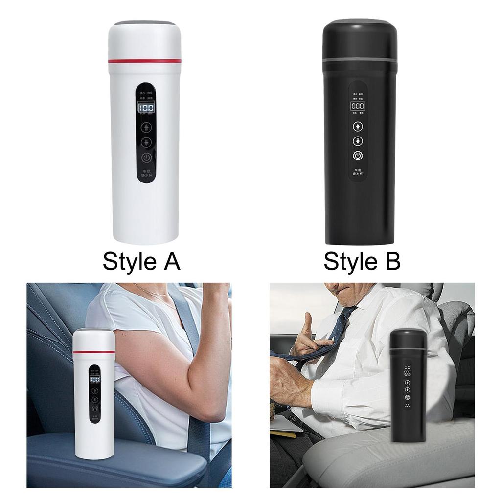 Přenosná elektrická konvice do auta, nerezová ocel, 0,4 l