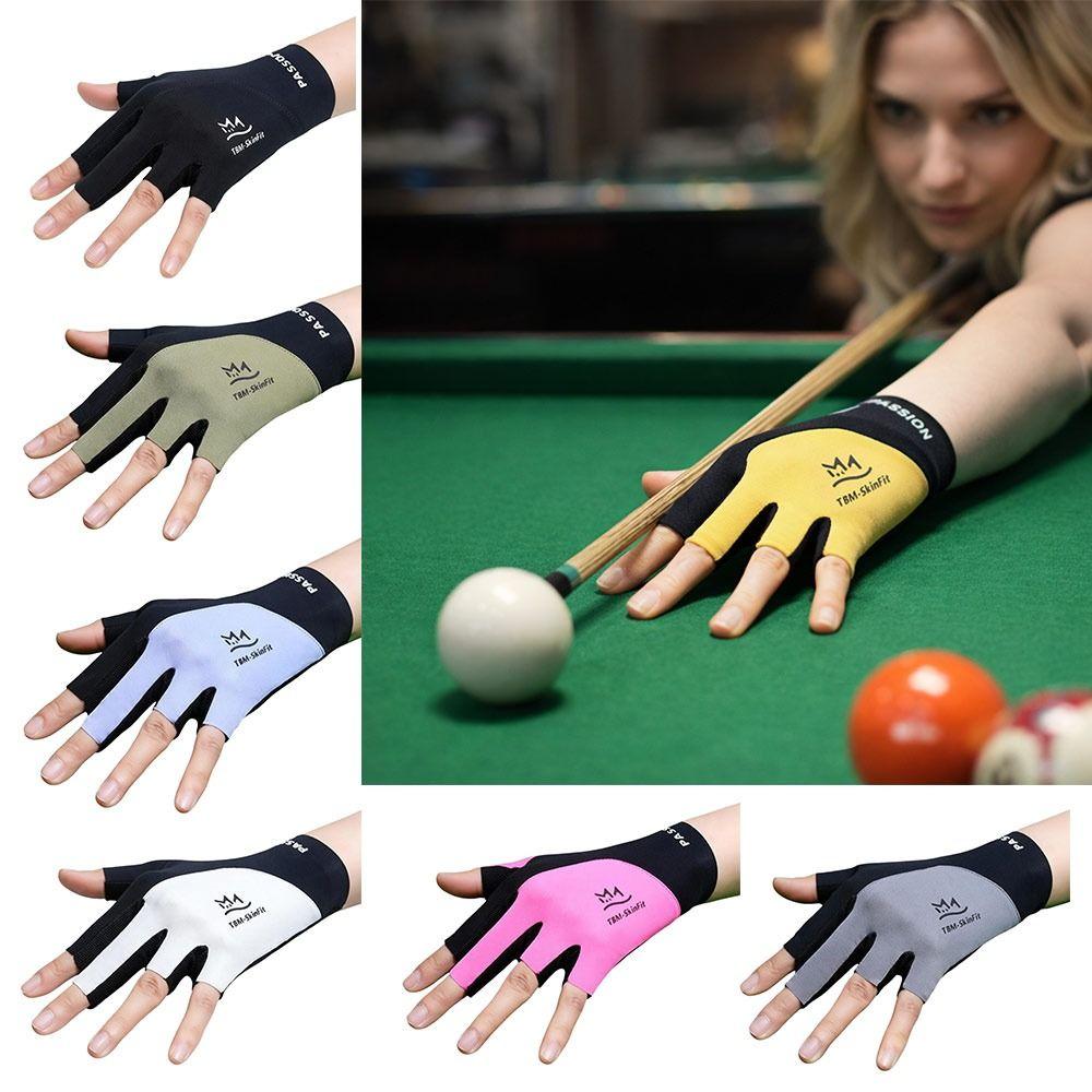 Breathable Billiards Gloves Fingers Show Pool Glove Thin Snooker Cue Sport Glove for Left Hand