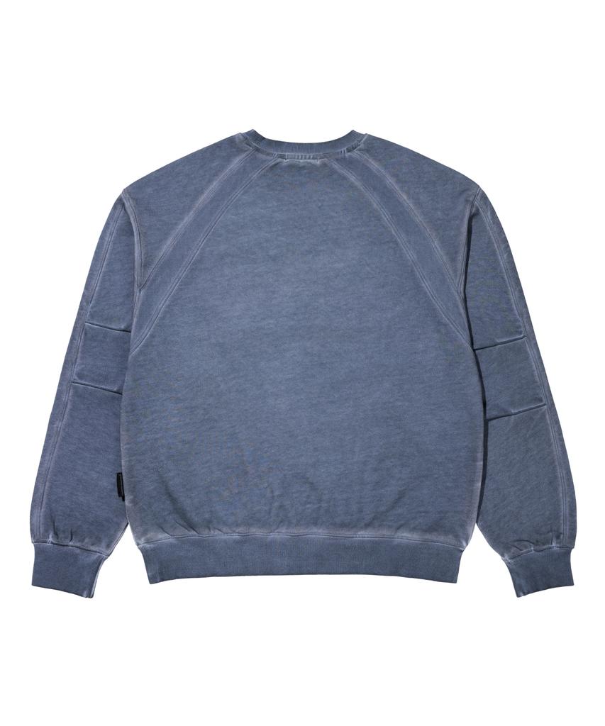 Loghideumatin Lm Lunar Dyed Rib Point Sweatshirts (Blue)