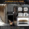 Automatic Chicken Coop Door Opener with Timer Seting & LCD Screen Anti-Pinch Design Full Aluminum Door for Chicken House