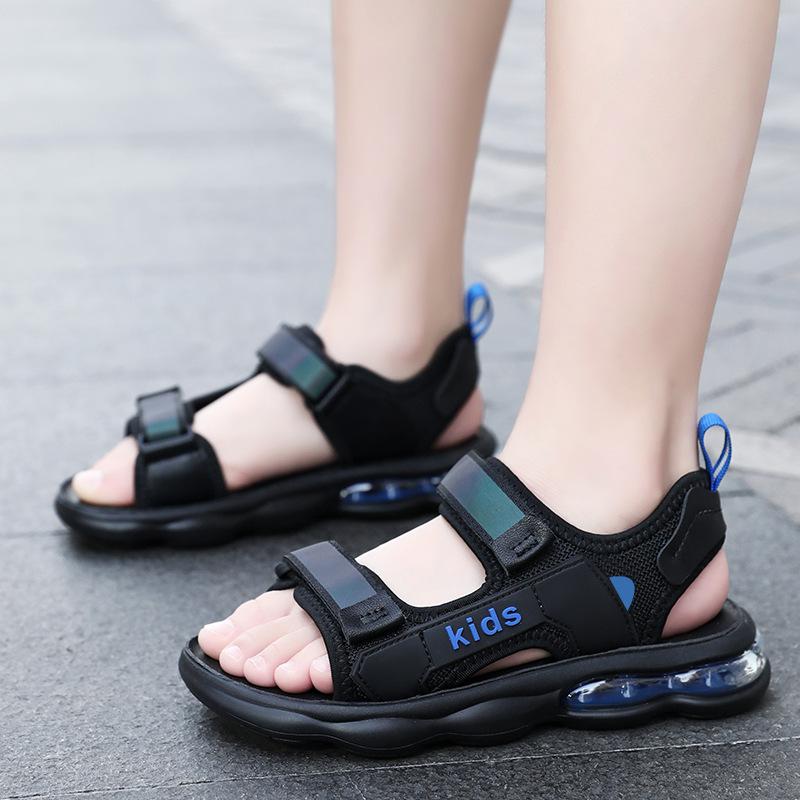 Boys sandals 2025 summer new middle-aged and older children's beach shoes casual outdoor youth sandals 8-15 years old
