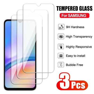 3Pcs Voll Gehärtetes Glas Für Samsung Galaxy A05 A15 A25 A35 A55 Screen Protector A04 A14 A24 A34 A54 f04 F14 F34 F54 Glas Film