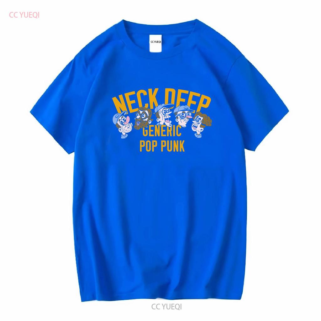 Neck Deep Band Pop Punk Schwarzes T-Shirt UNISEX Alle Größen S bis XL TAModel Vintage Gewaschen Grafik Leicht Stilvolle Mode