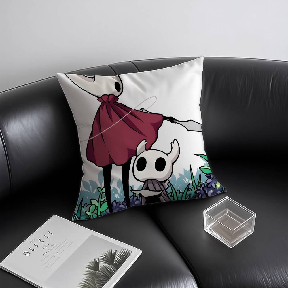 

H-hollow K-knight Silksong-Cool Pillow Case Anti-dustmite Invisible zipper Sofa Bed 12x12Inch