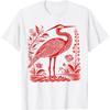 Heron Graphic For Bird Lover Girl Women T-Shirt