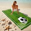 1Pc Soccer Ball Grass Field Beach Towel, Quick Dry, Multi-Use for Beach Pool Gym Yoga Home Travel, Christmas, Halloween, Xmas Gift M928104