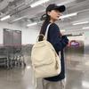Schoolbag simple casual mini backpack women's 1011 new fashionable solid color small bag small fresh student travel backpack