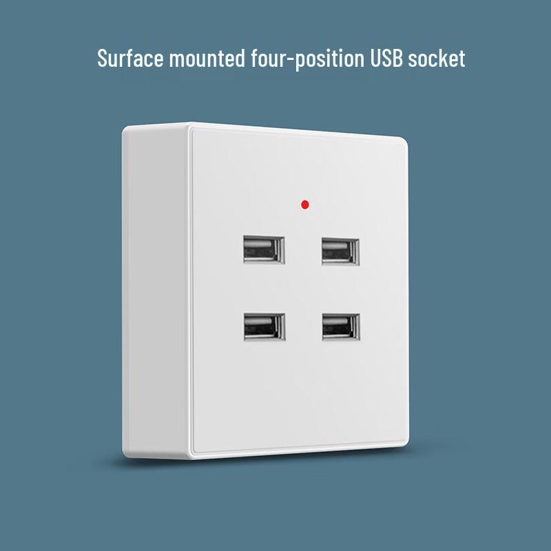 

Zhuochi 4-Port USB Charging Socket Panel CN plug (adapter included)