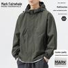 Mark Fairwhale Men's Hooded Outdoor Windbreaker Jacket