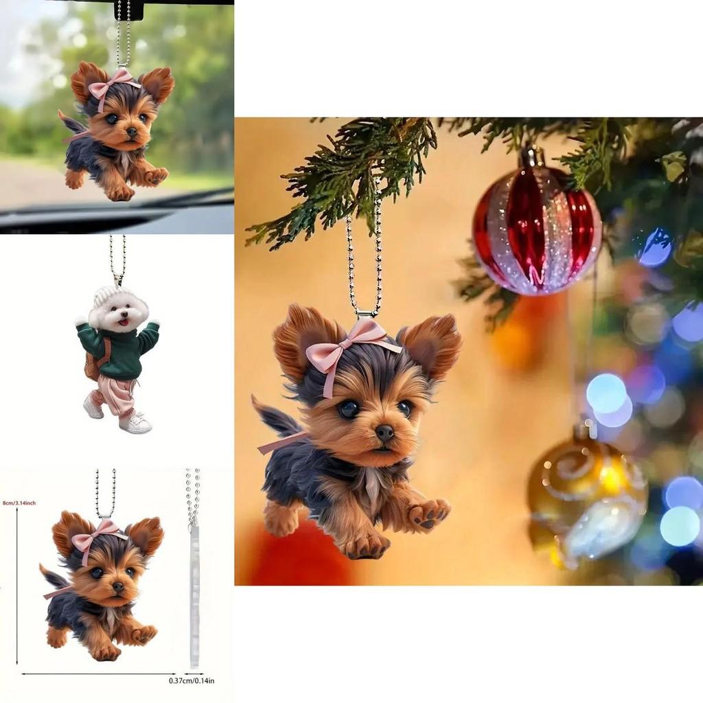 Fun Acrylic Cartoon Keychain For Car Accessories Eyecatching Hanging Ornament