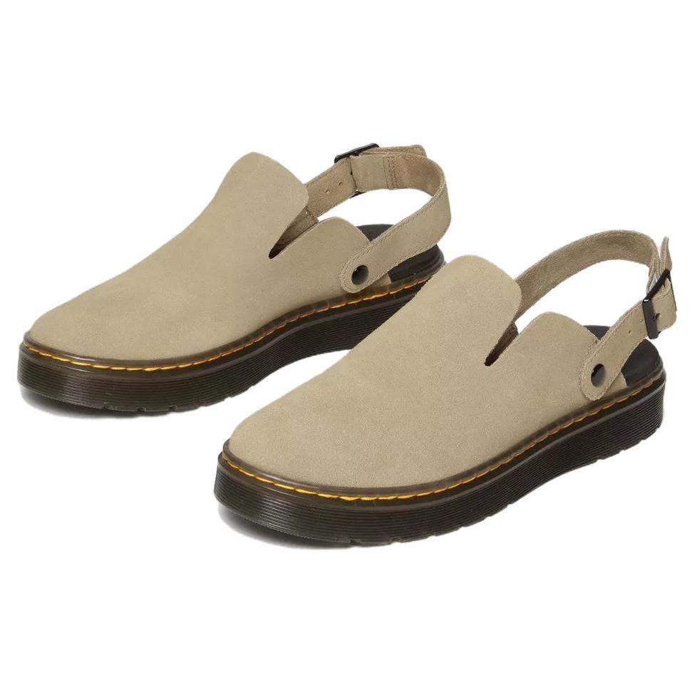 Dr. Martens Casual Versatile Silent Anti-Wear Closed-Toe Slippers Unisex Slippers Beige 31814439