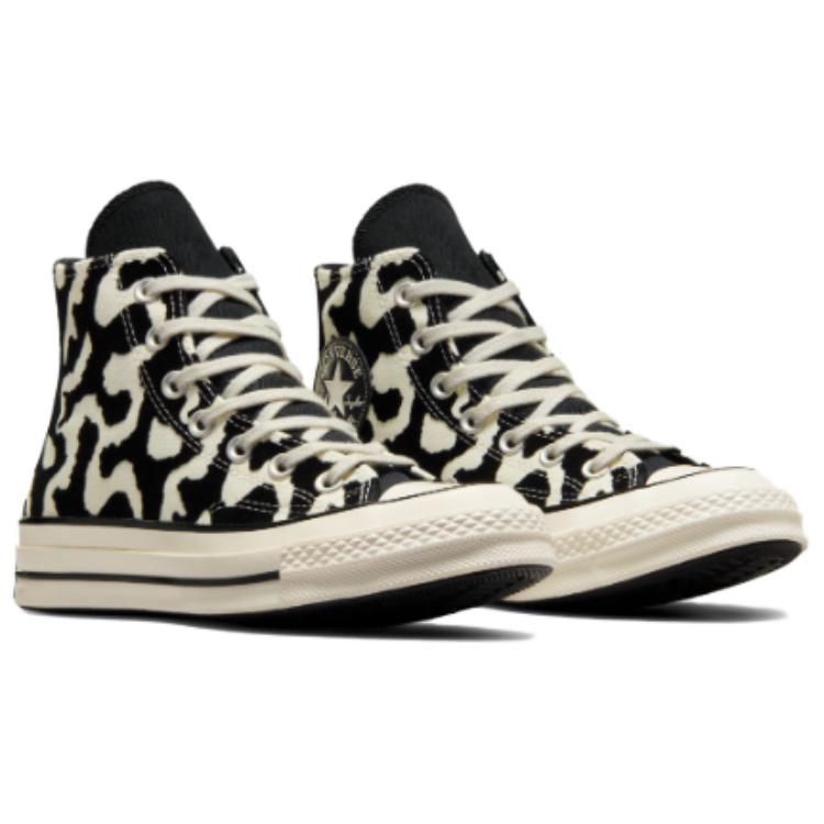 Converse Chuck 70 High Leopard Remix Unisex Black Egret A12350C