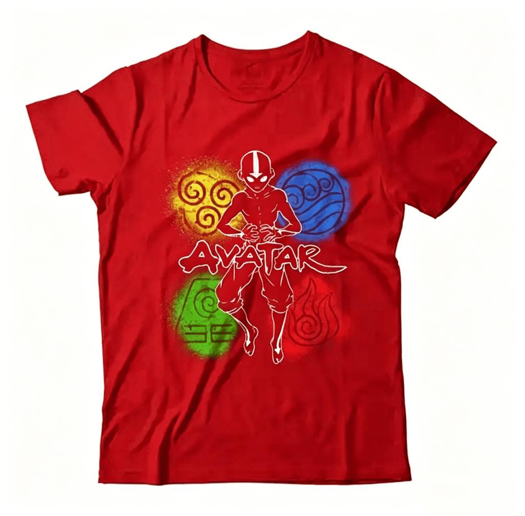 Cartoon Avatar The Last Airbender Aang Tshirt 2026 Summer New Unisex Unisex Fashion Cotton Oversized Unisex Tshirt Highend Y2k