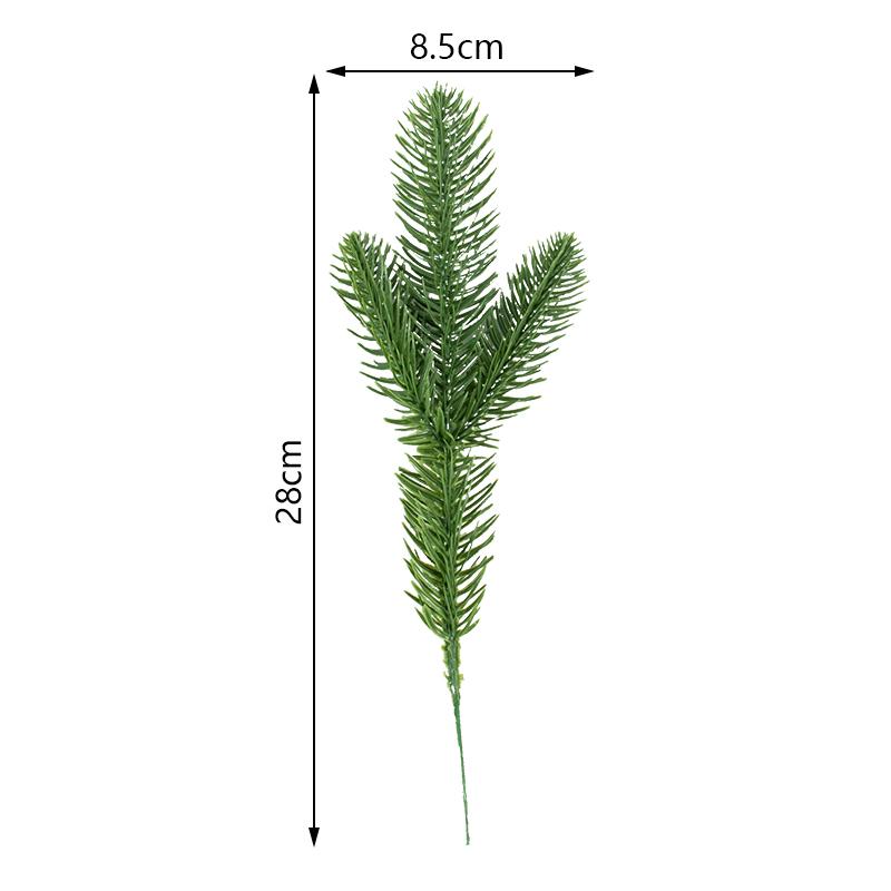 10pcs Christmas Fake Plants Pine Branches Christmas Decoration Artificial Pine Needles Wreath For Xmas Home Decor New Year Gifts