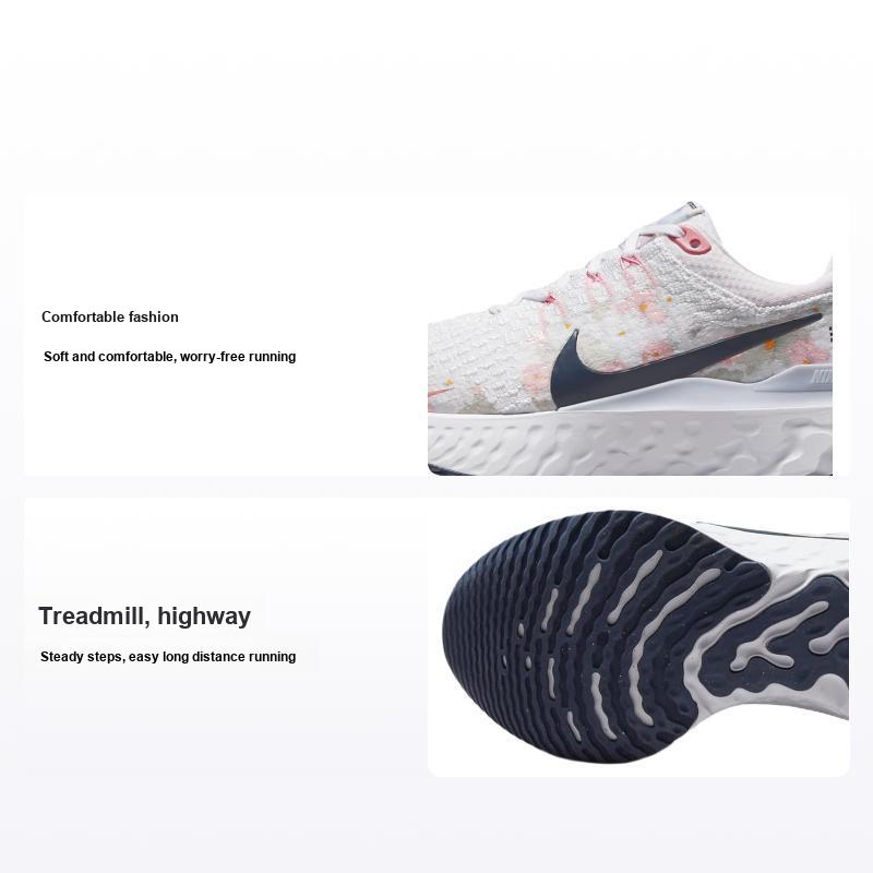 Nike React Infinity 3 Premium Floral Watercolor Women Sneakers White Platinum-Tint Pearl-Pink FD4151-100