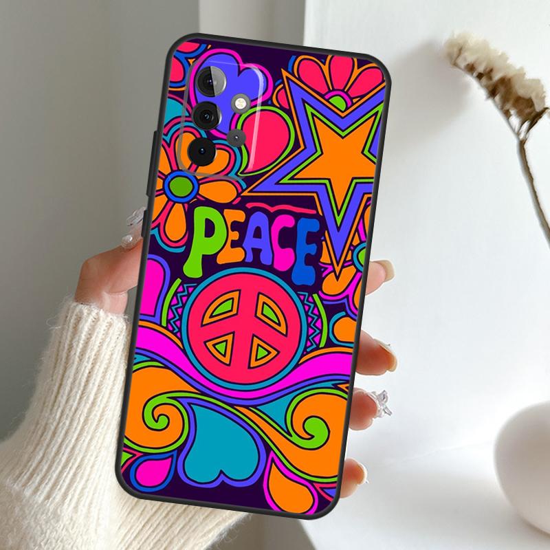 Hippy Hippie Psychedelic Art Peace Case For Samsung Galaxy A52 A32 A12 A16 A26 A36 A56 A15 A35 A55 A34 A54 A13 A33 A53 A17 A06