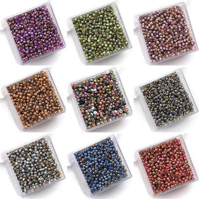 4mm Charm Czech Glass Gradient Gold Color Seed Beads DIY Bracelet Necklace For Jewelry Making Accessories