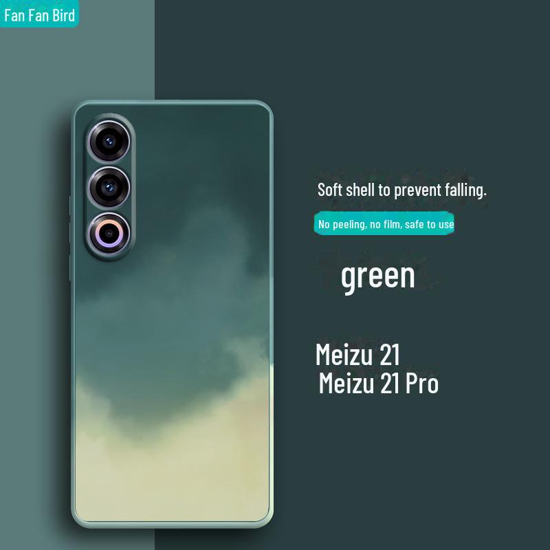 Flüssigsilikon-Schutzhülle gegen Fallen und Fingerabdrücke für Meizu 21/20Pro/18S/17