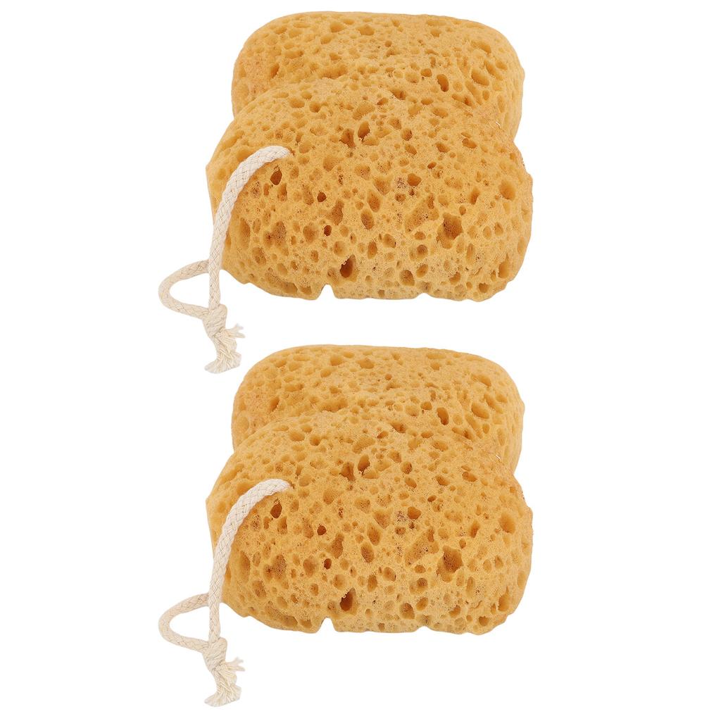 2 Pcs Exfoliating Bath Sponge Gentle Reusable Porous Shower Body Loofah Sponge for Massage