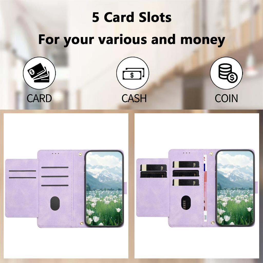 Luxury Tulip Cards Solt Wallet Flip Leather Phone Case For Google Pixel 10 Pro XL 9A 9 8 8A 7A 7 Bag Book Strap Kickstand Cover