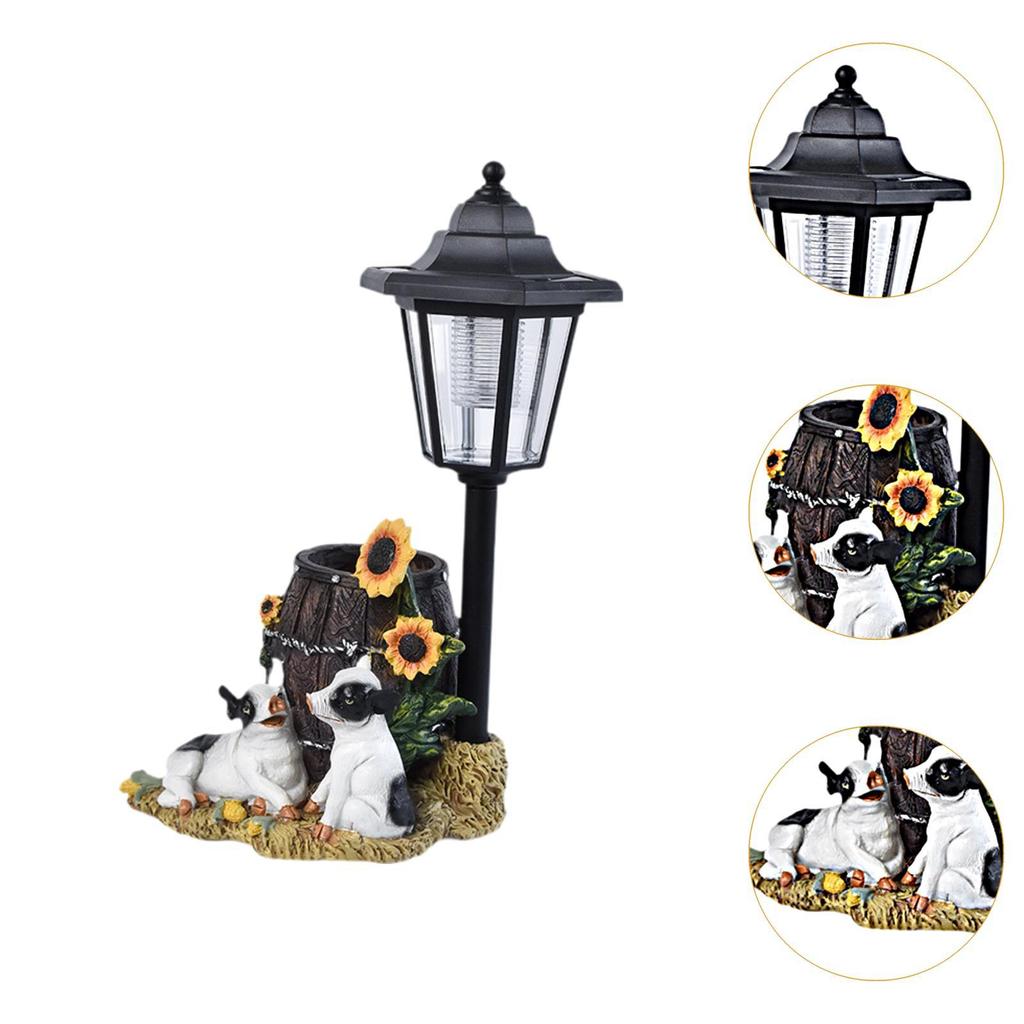 Solar Light Statue Decor Garden Lights Creative Gift Outdoor Decoration Outdoor Solar Lights for Patio Lawn Flowerpot Pathway