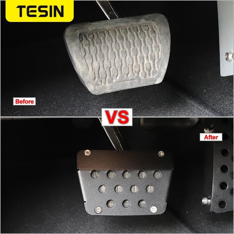 TESIN Pedale de mașină pentru Wrangler JK JL Placă de pedală de accelerație pentru Jeep Wrangler JK JL JT 2007-2022