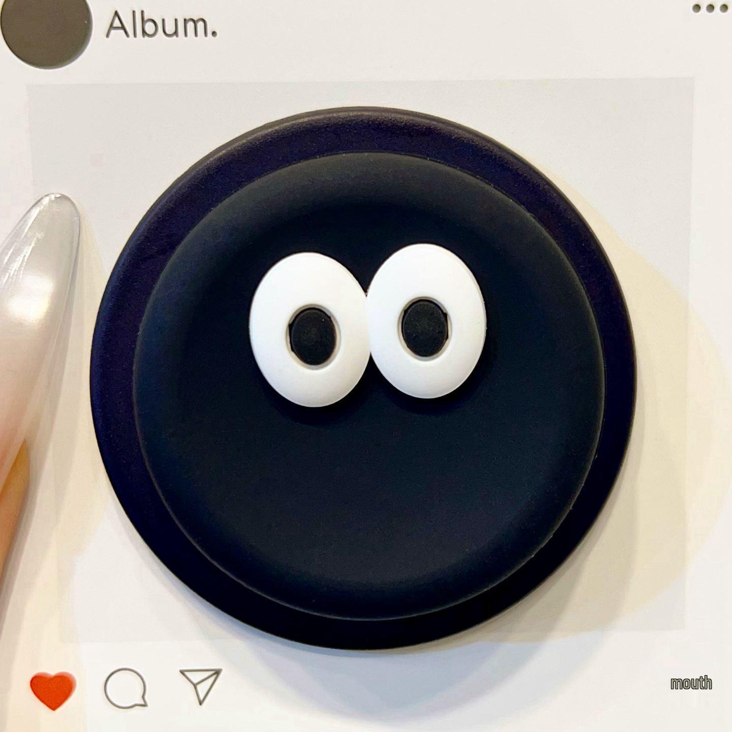 Dopamine Cartoon Eyes MagSafe Silicone Stand with Retractable Airbag