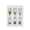 Set of Transparent Acrylic Hourglass Timers (1-5 Minutes) - Creative Home Decor & Student Gift