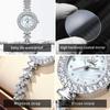 OPK 6057 Full Diamond Quartz Watches for Women Luxury Elegant Fashion Bracelet Wristwatch Original Waterproof Ladies Dress Watch