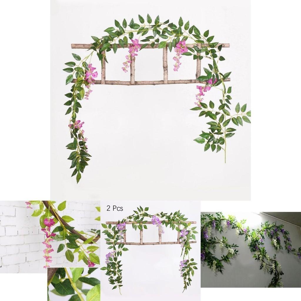 Beautifully Crafted 2x Artificial Wisteria Flower Vine With Vibrant Colors For Your Space