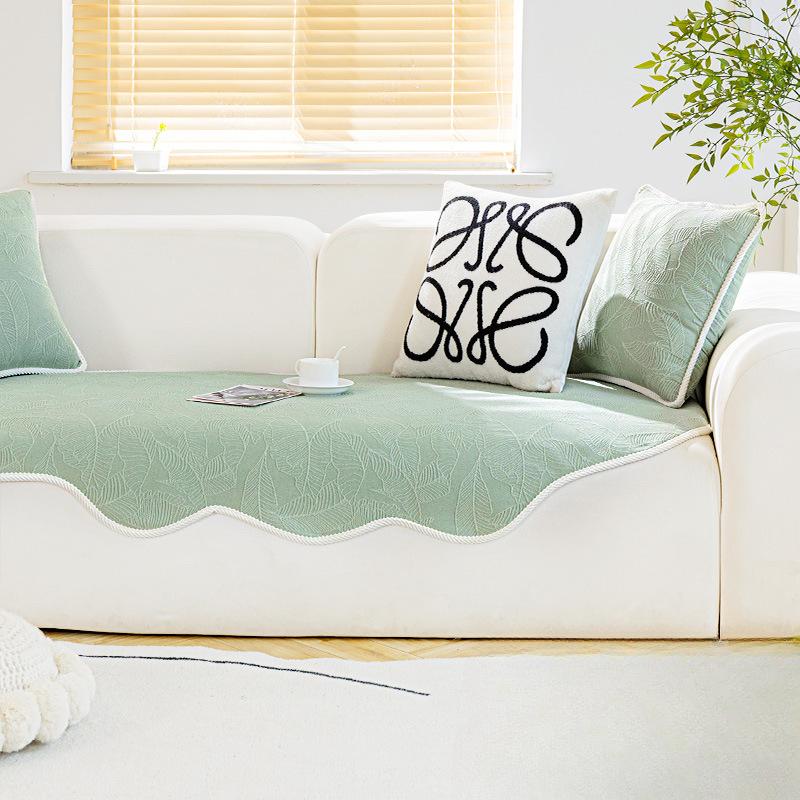 Special-Shaped Chenille Sofa Cushion New 2024 Four Seasons Universal Cushion Anti-Slip Tape Simple Modern Sofa Cover