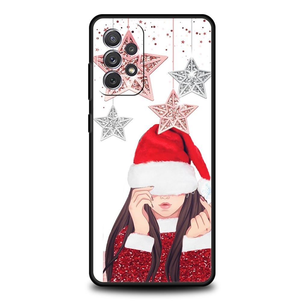 Christmas Graphic Printed Phone Case For Samsung A15 A13 A51 A71 A41 A31 A21S A03S A05 A12 A32 A52 A23 A25 A33 A53 A73 5G Cover
