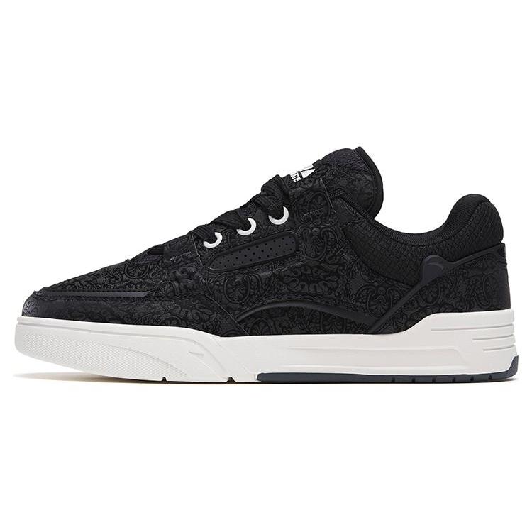 

New Anta Jie Ao Slip Resistant Abrasion Resistant Low top Skateboard Shoes Men s Black 112318040-8 40.5