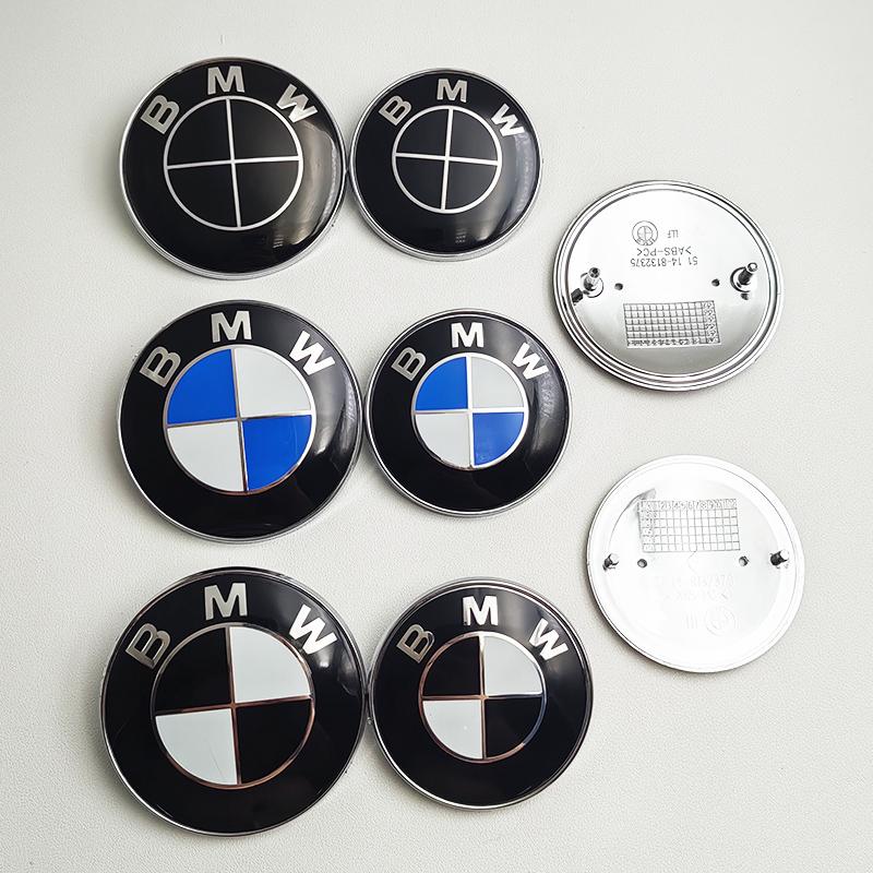 BERV3 82mm 74mm Car Front Hood Emblem Logo Rear Trunk Badge For BMW E90 E39 E46 E30 E36 E87 E60 E92 E92 M2 M3 M4 M5 Accessories
