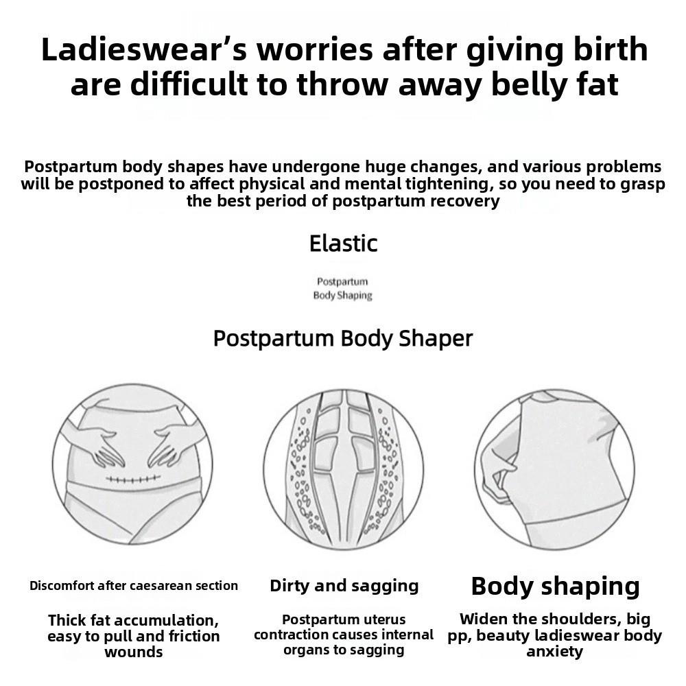 Tummy Control Waist Trainer Belly Contracting Slimming Shapewear Women Girdle Belt Postpartum