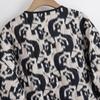2024 Autumn Women's Cotton Animal Print Jacket - European & American Style Fashion