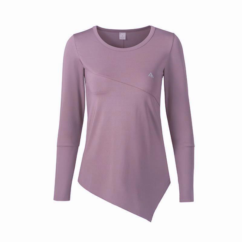 Women's Quick-Dry Long-Sleeve Yoga & Running Top - Sweat-Absorbing, Lightweight, Mid-Length Sportswear