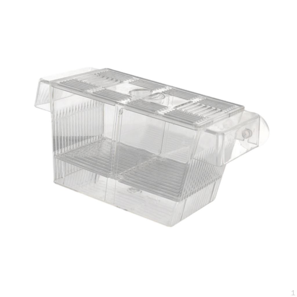 Aquarium Breeder Box Fish Tank Hatchery Hatching Acrylic Fishes Egg Isolation Separation