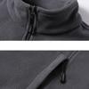 Plus Size Fleece Jacket for Men Winter Polar Fleece Sweatshirt Oversized Business Gentleman Stand Collar Jacket