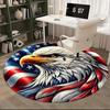American Flag Eagle Chair Mat - Round Carpet for Home Decor, Office, Living Room, Bedroom, Gift Idea0222b