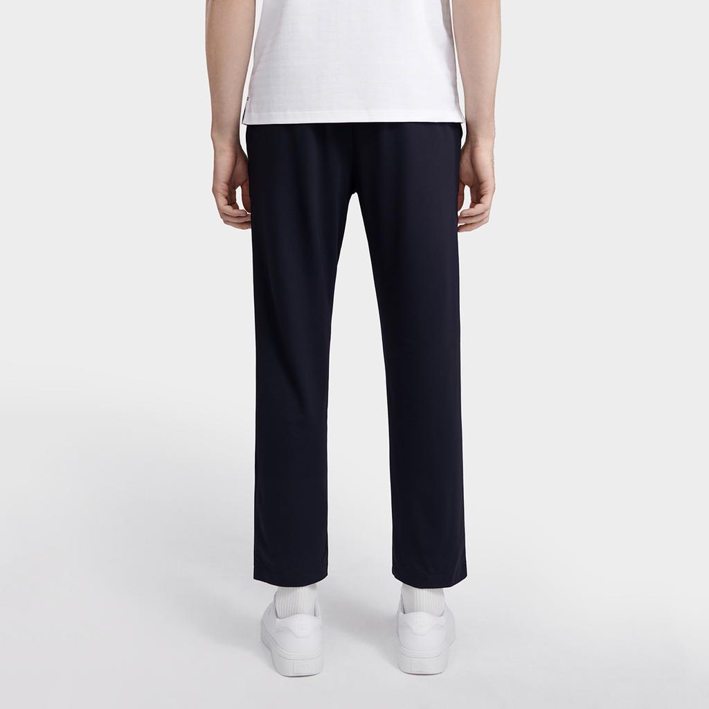 Fila Solid Color Straight Leg Casual Pants Men Bottoms Blue F11M321602FNV